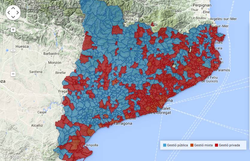 La gestión privada encarece un 25% el agua