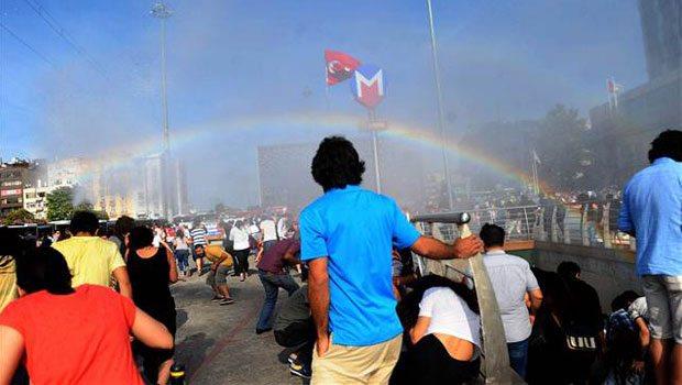 Police in Turkey blast gay pride parade with water cannons, accidentally create rainbow