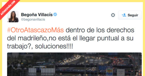 Ridículo tremendo de Begoña Villacís (Ciudadanos) criticando los atascos en Madrid